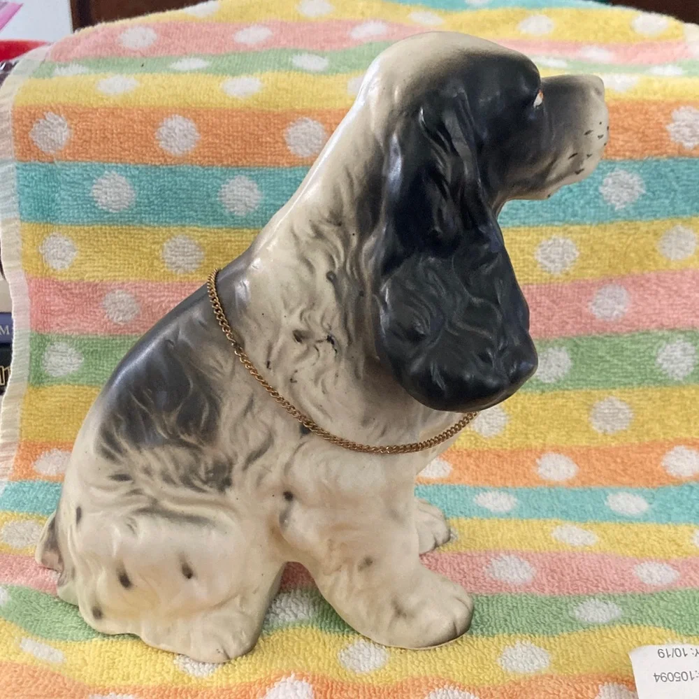 Ceramic Cocker Spaniel Dog Figurine